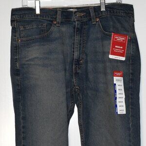 Men's Levi Strauss Signature Jeans Size 34 x 30 Regular Fit Comfort Flex NEW